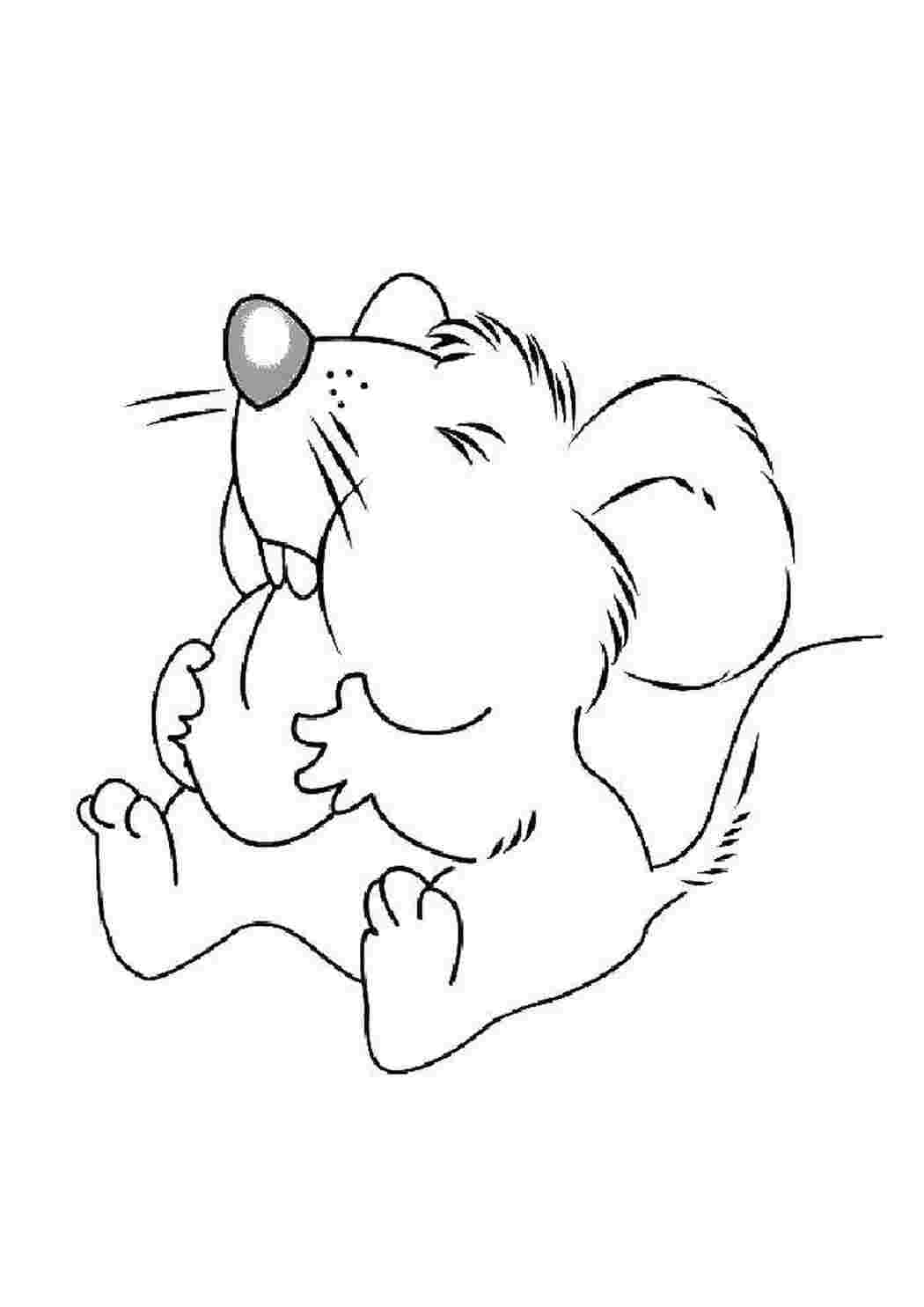 Раскраска Мышка