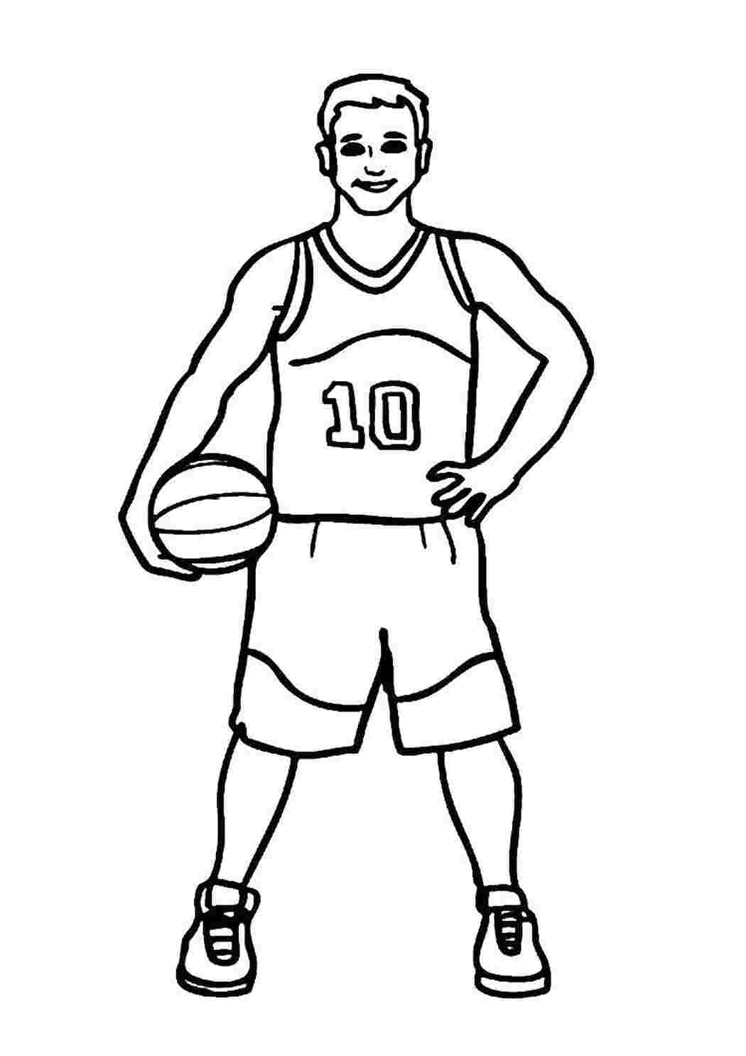 Раскраска Спортсмен