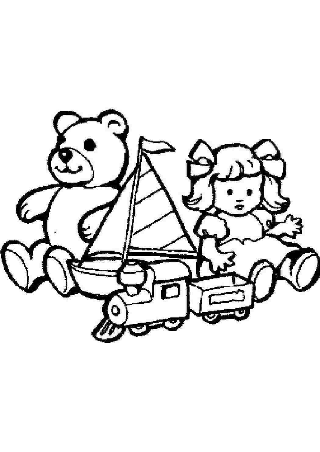 Раскраска Игрушки