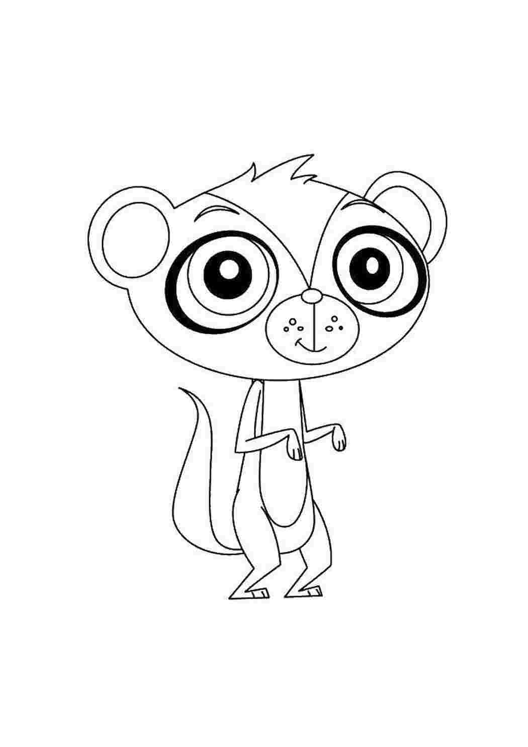 Раскраска Хорёк