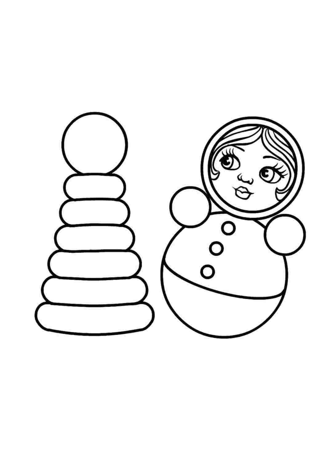 Раскраска Раскраски "пирамидка" 