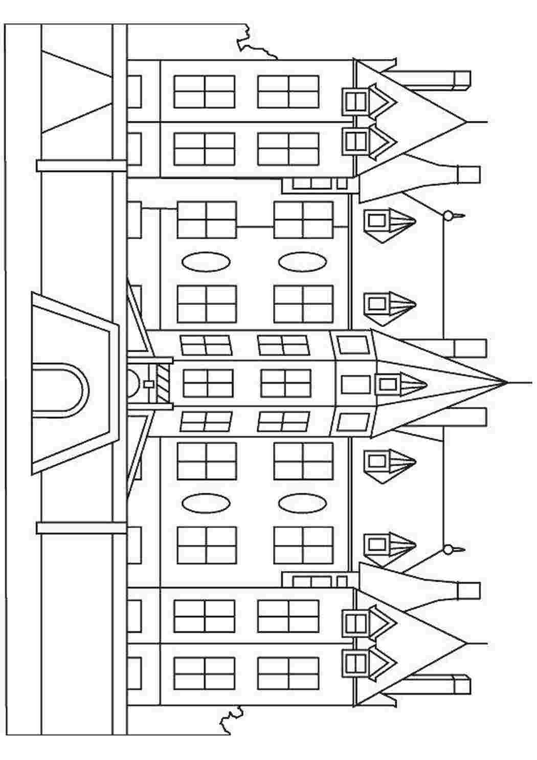 Раскраска Дома