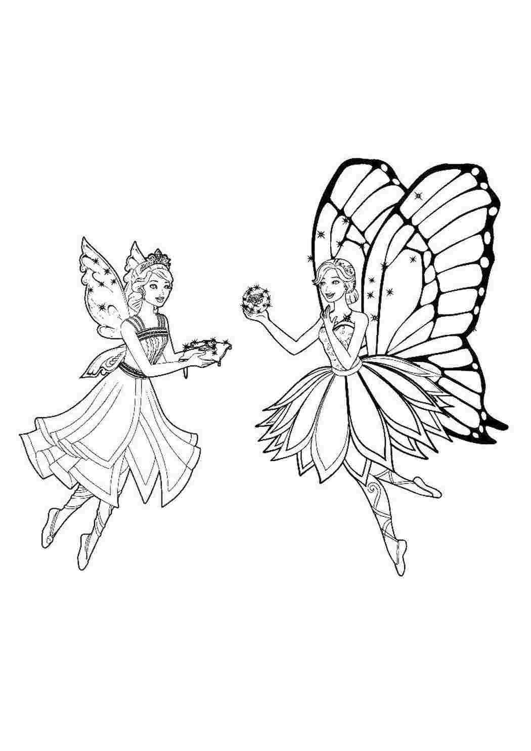 Раскраска Феи