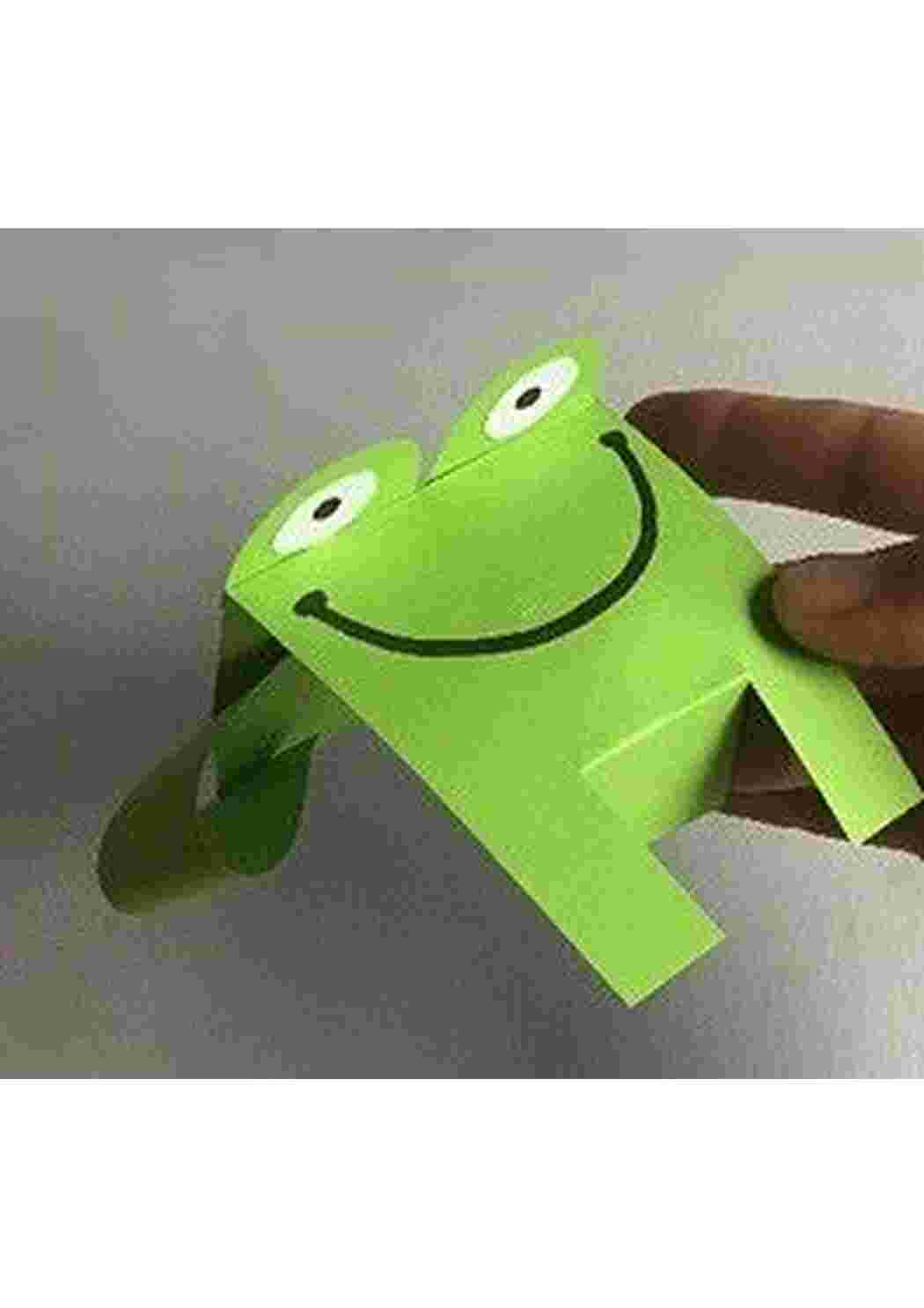 Раскраска Лягушка. Поделка из цветной бумаги. Как сделать лягушку из цветной бумаги