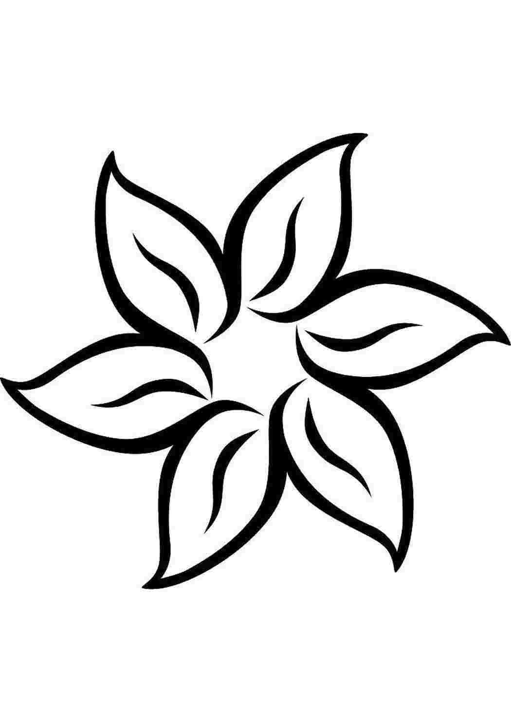 Раскраска Цветочек