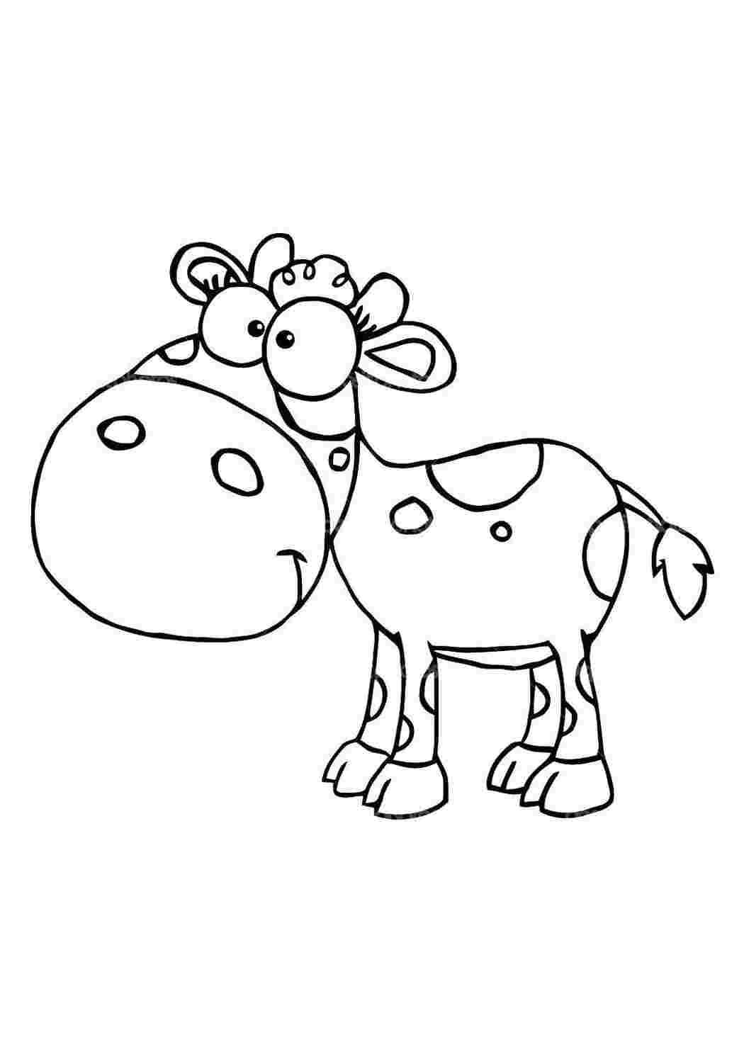Корова копилка раскраски для детей
