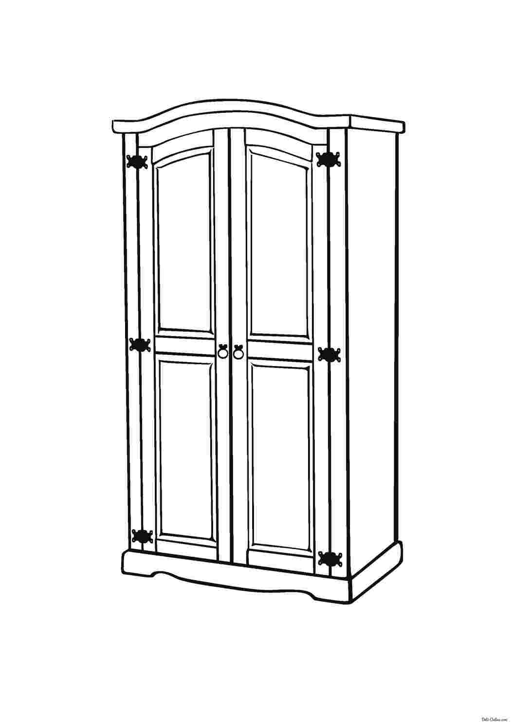 Раскраска Шкаф