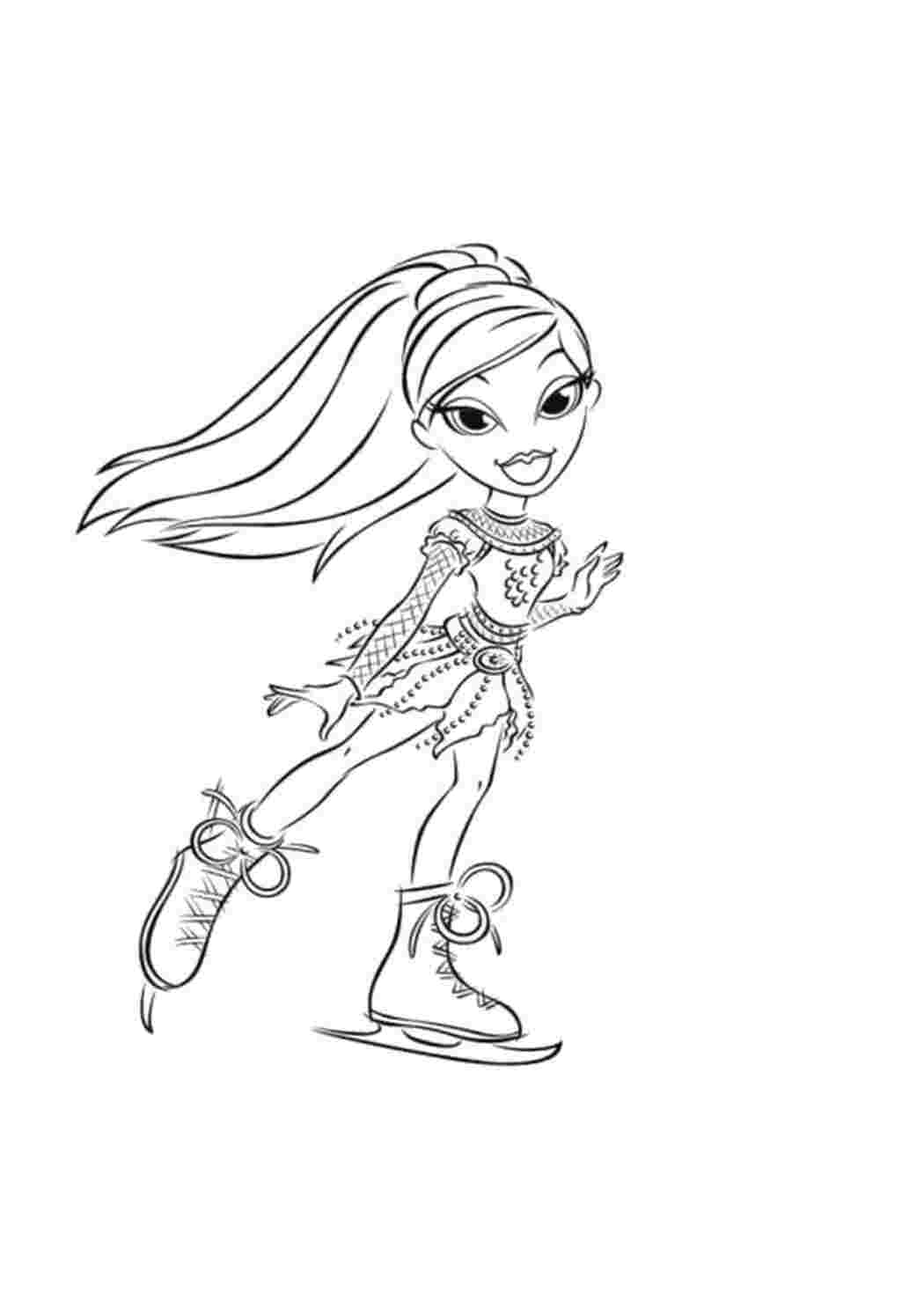 Раскраска на коньках