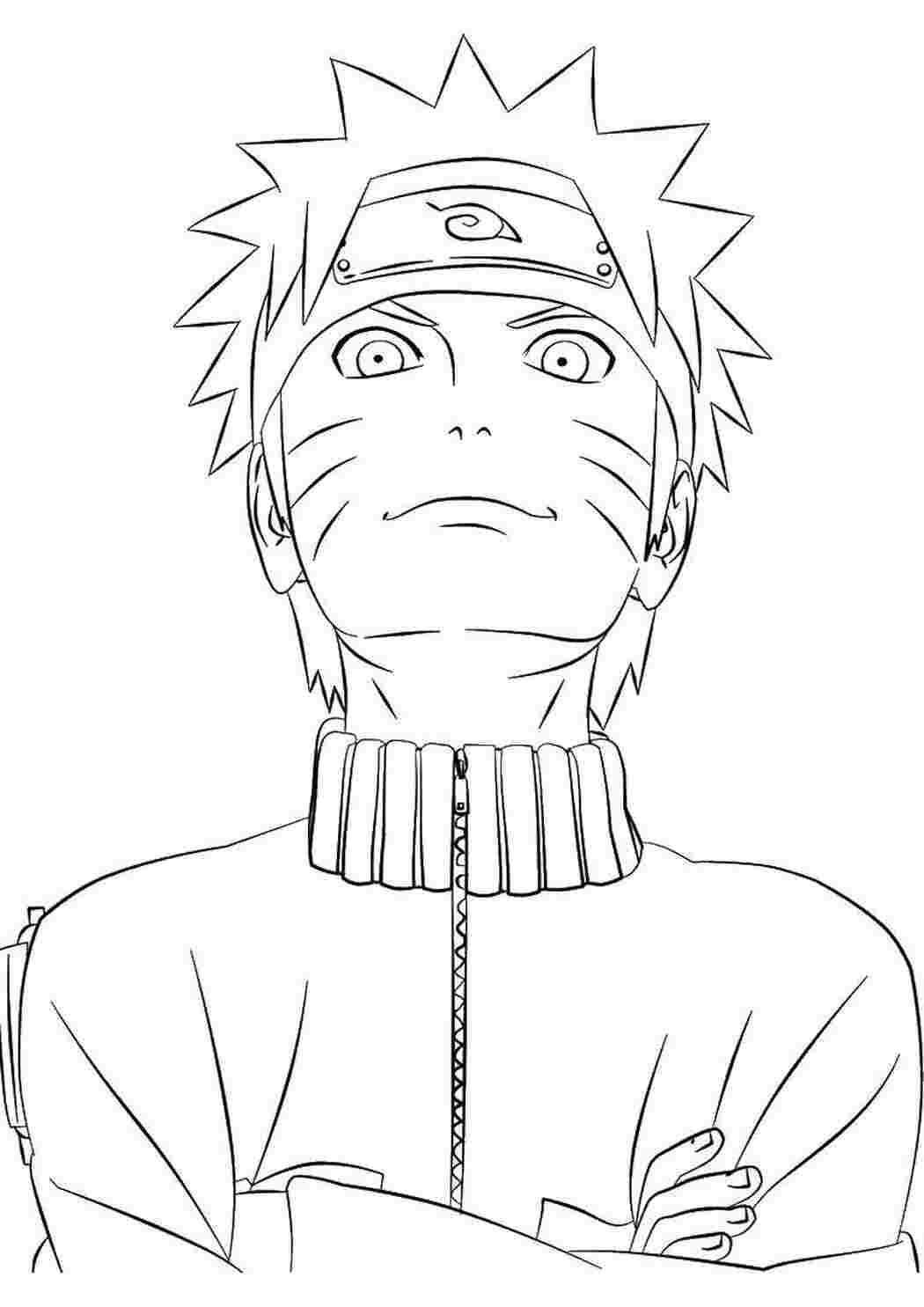 Раскраска Наруто узумаки
