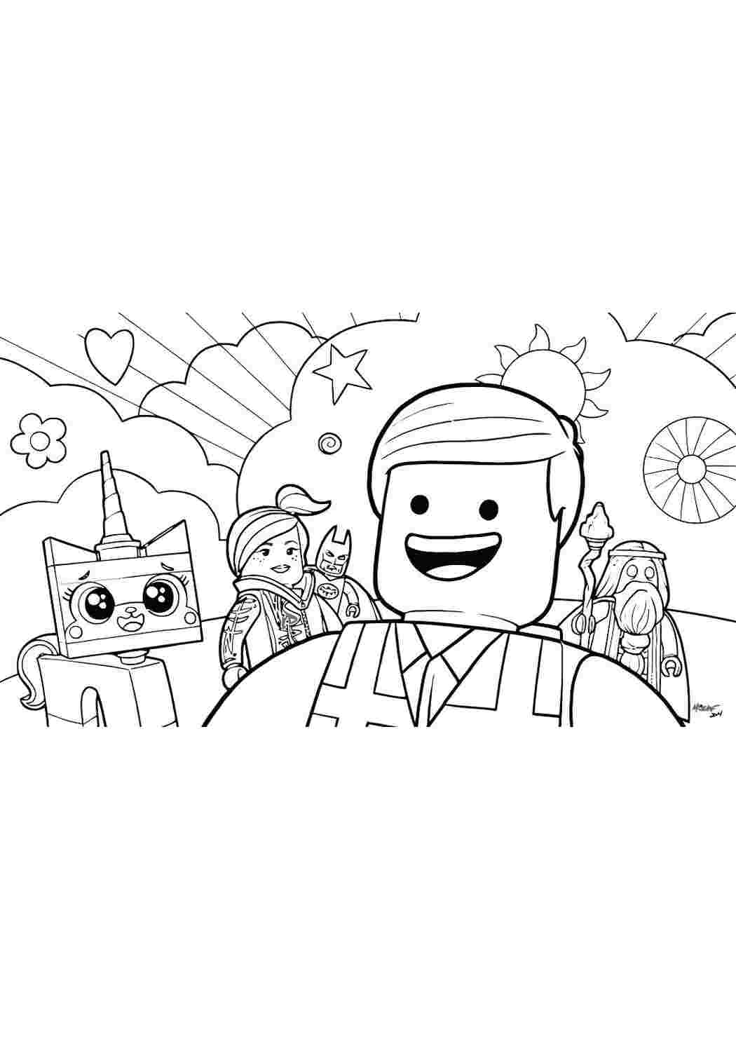 Раскраска легомир