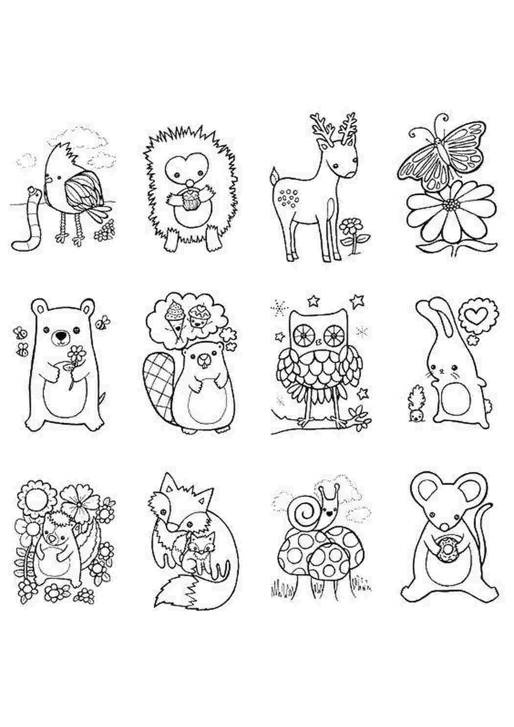 Раскраска Животные