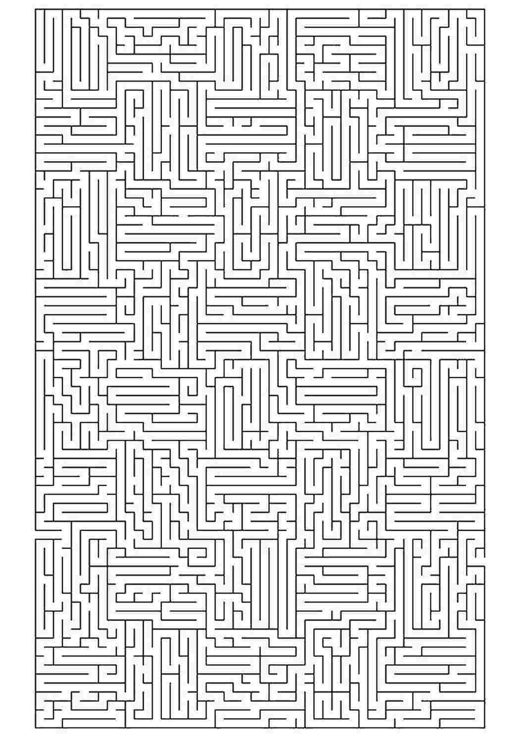 Раскраска Лабиринты