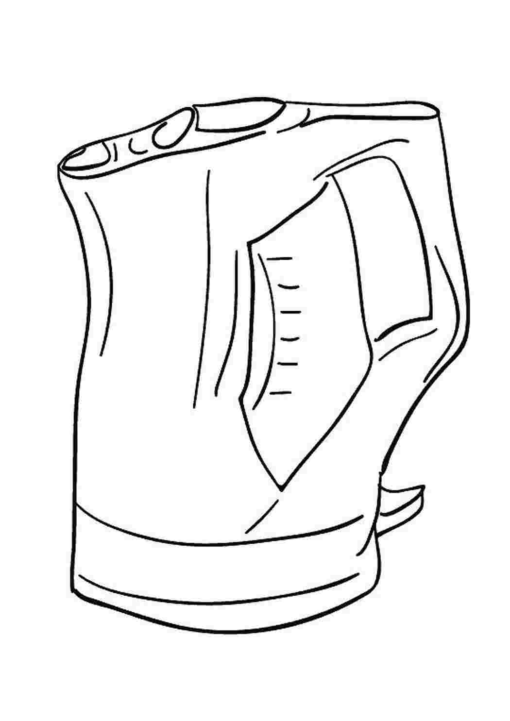 Раскраска Электрочайник 