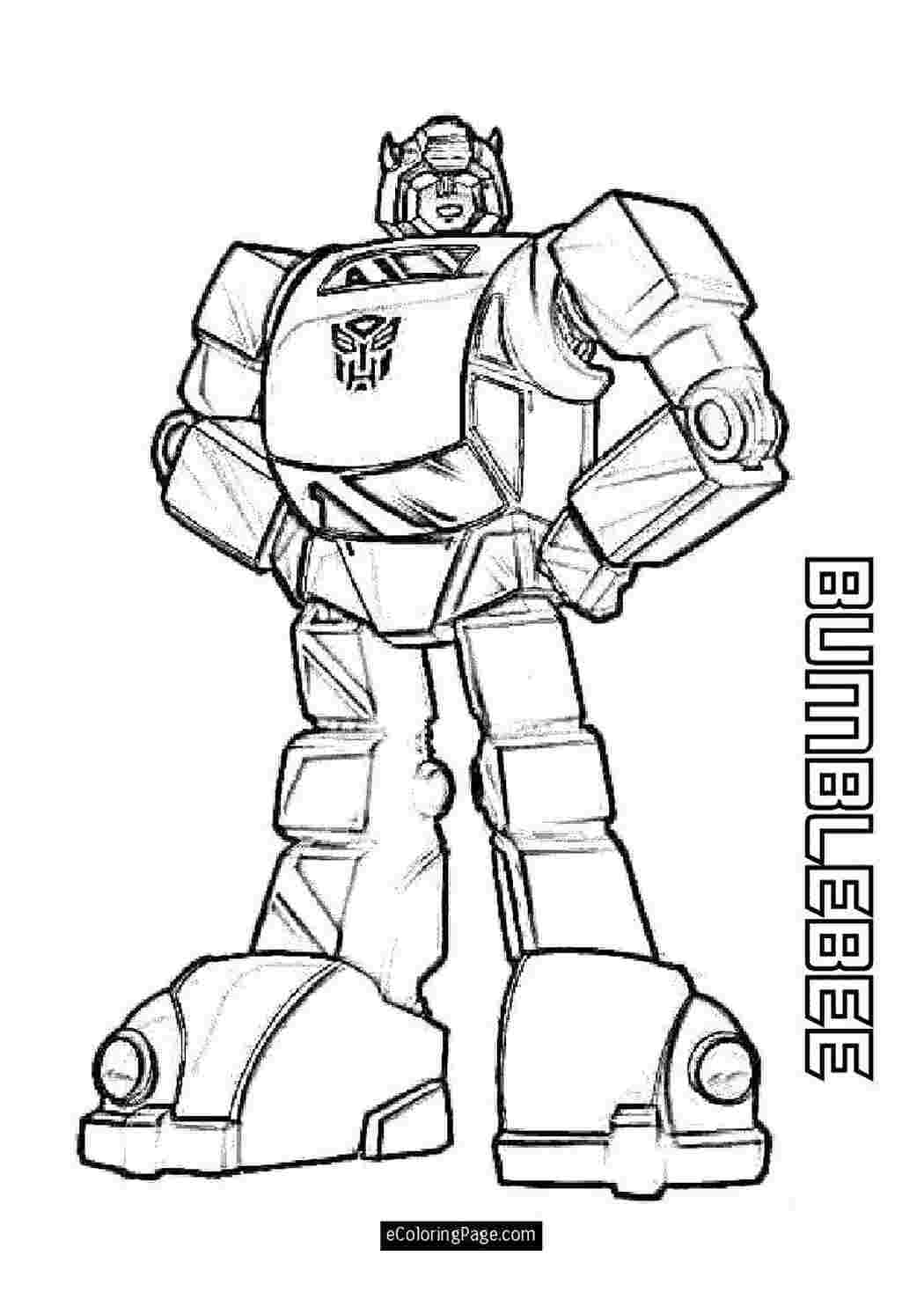 Раскраска Бамблби