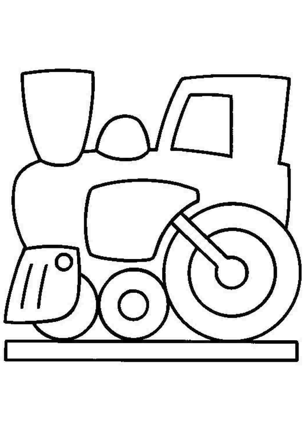 Раскраска Паровозик