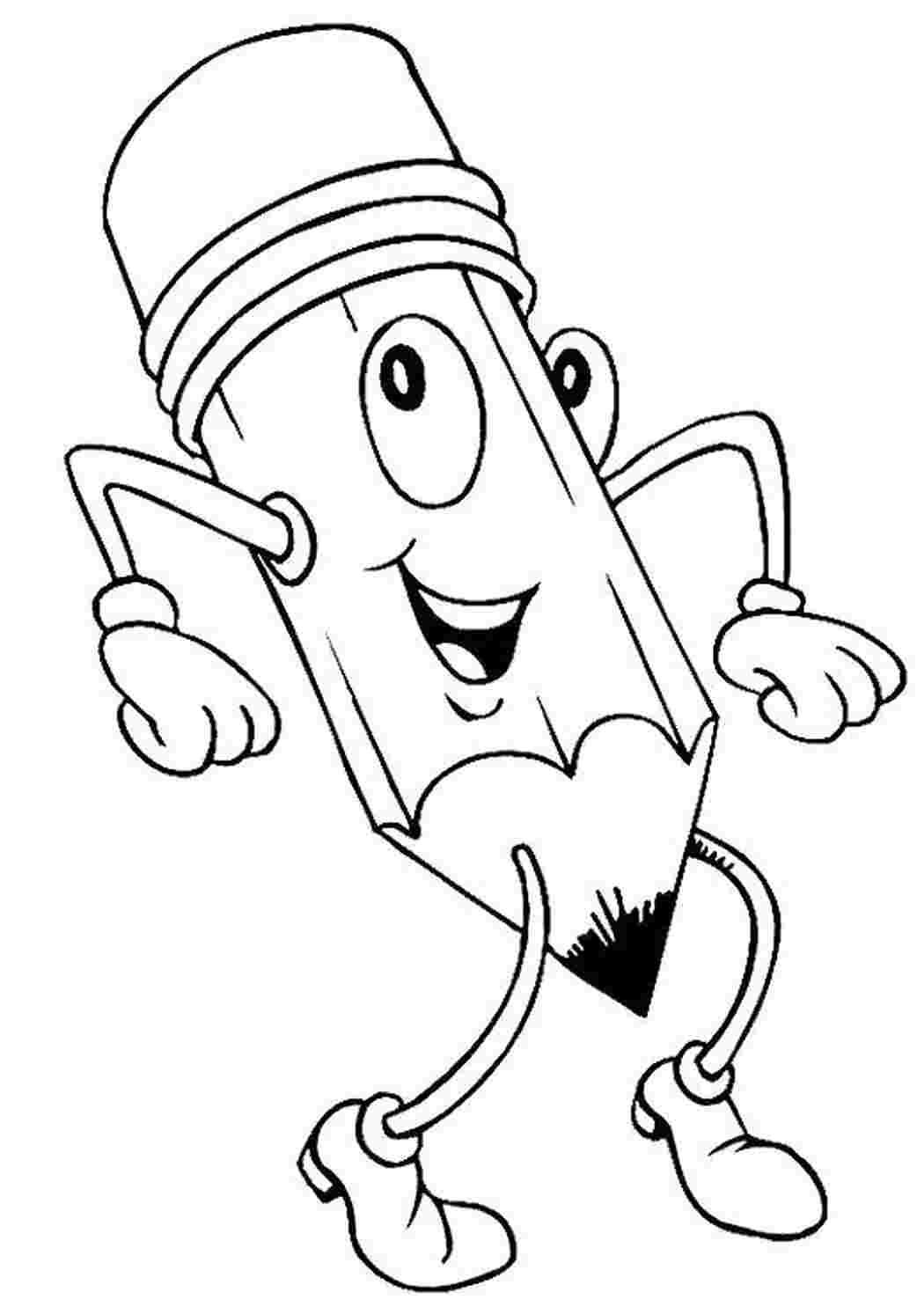 Раскраска Весёлый карандаш
