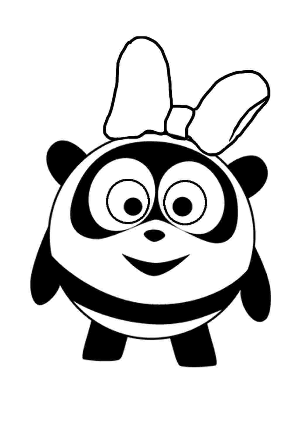 Раскраска Качественные раскраски всех героев из мультфильма про смешариков