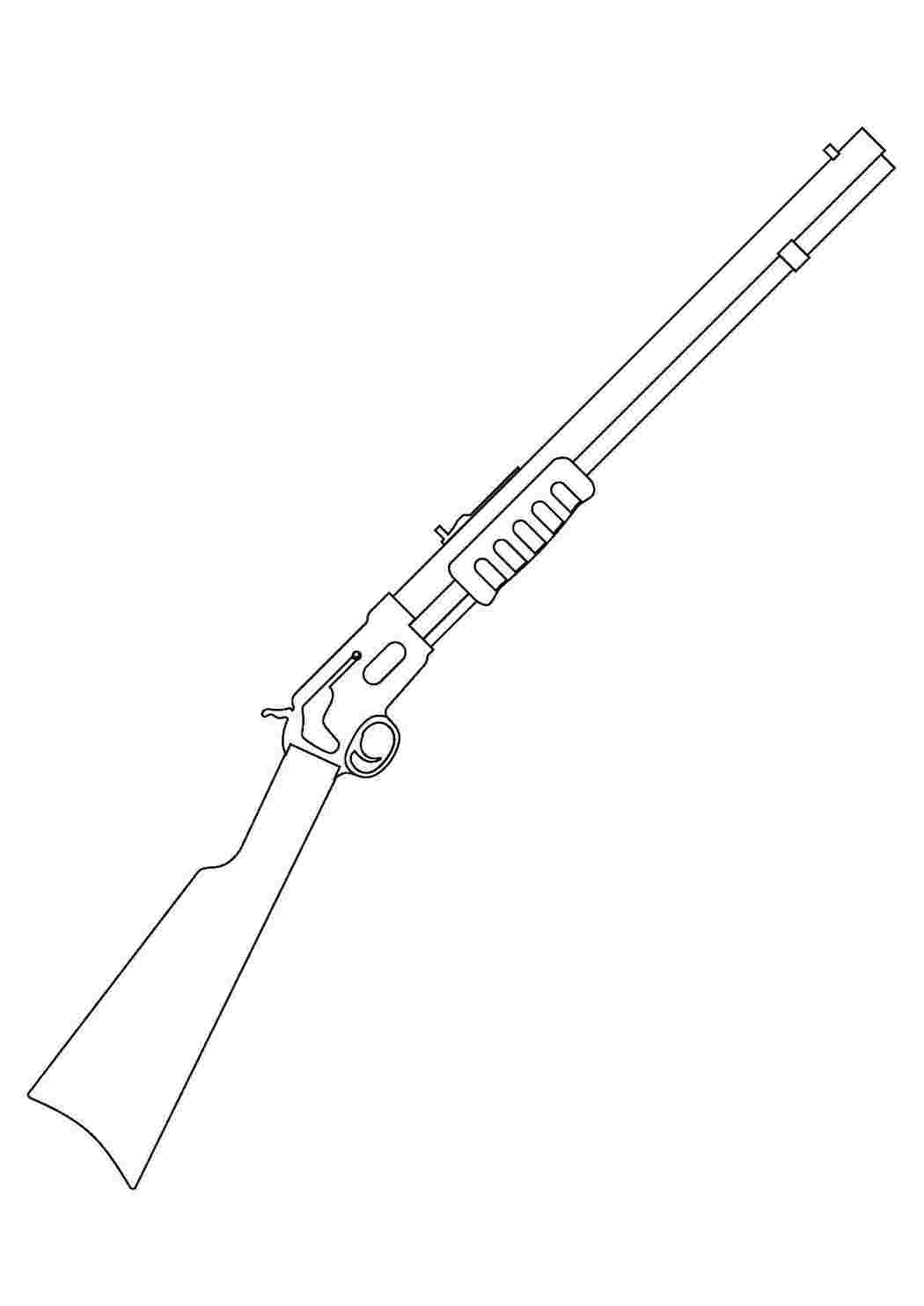 Раскраска Ружье