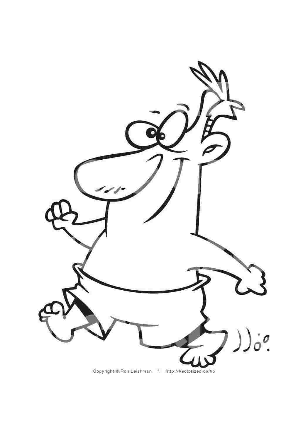 Раскраска Бег