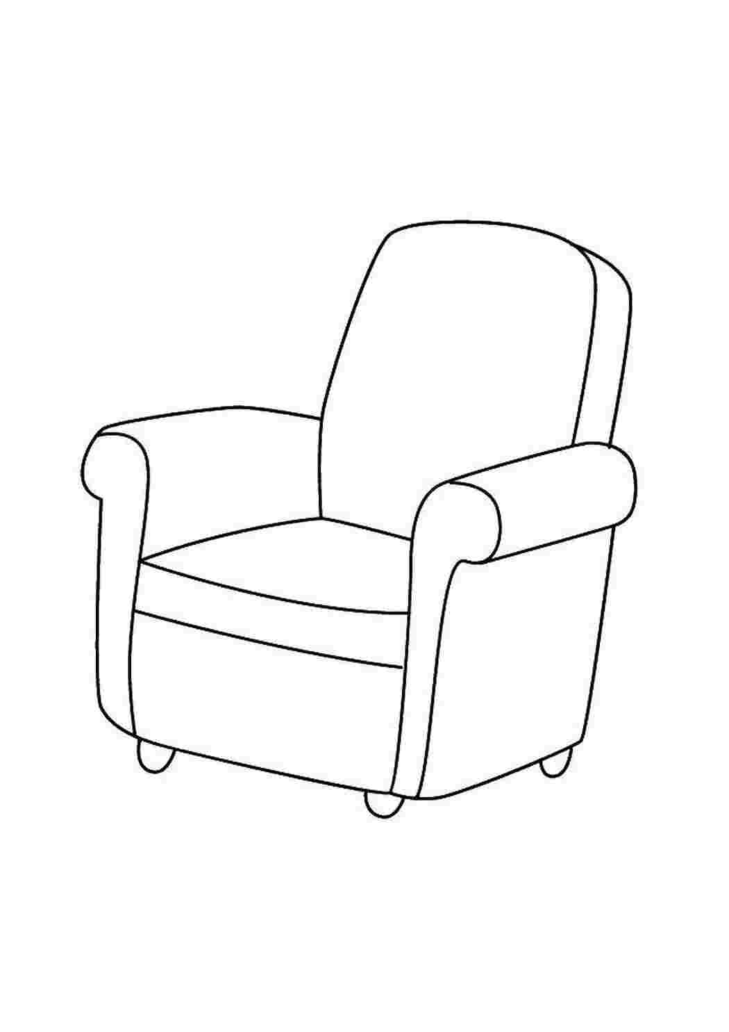 Раскраска Кресло