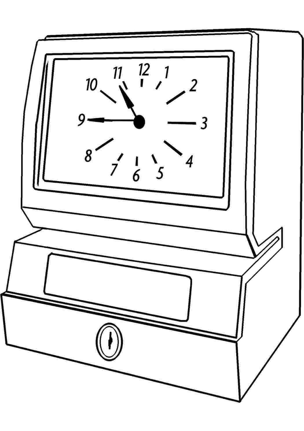 Раскраска Большие часы