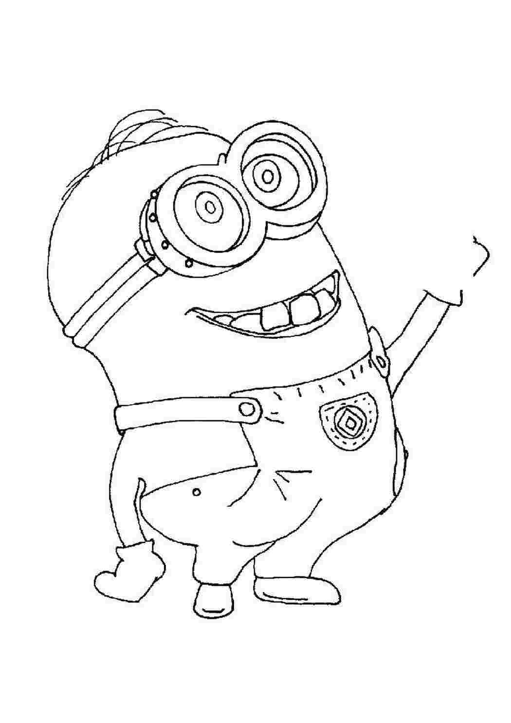 Раскраска Миньон