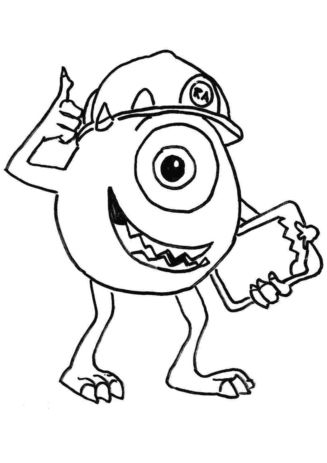 Раскраска Майк