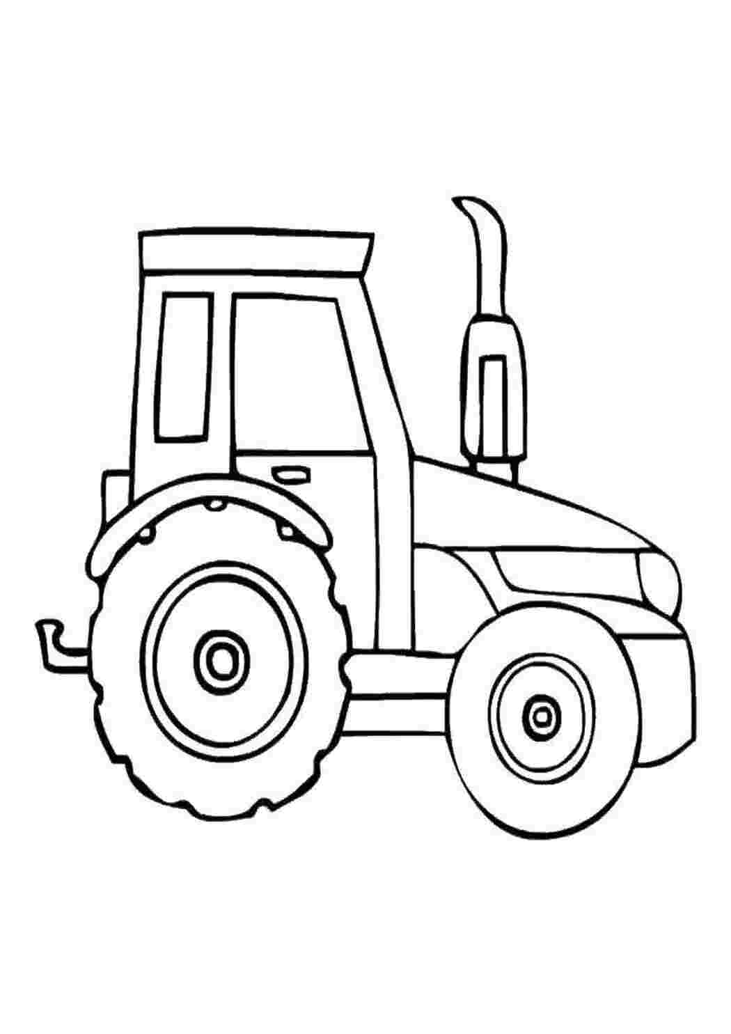 Раскраска Трактор