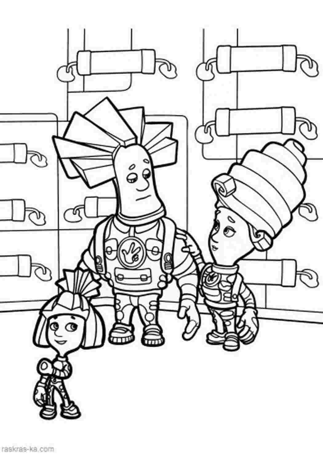 Раскраска Раскраски фиксики14