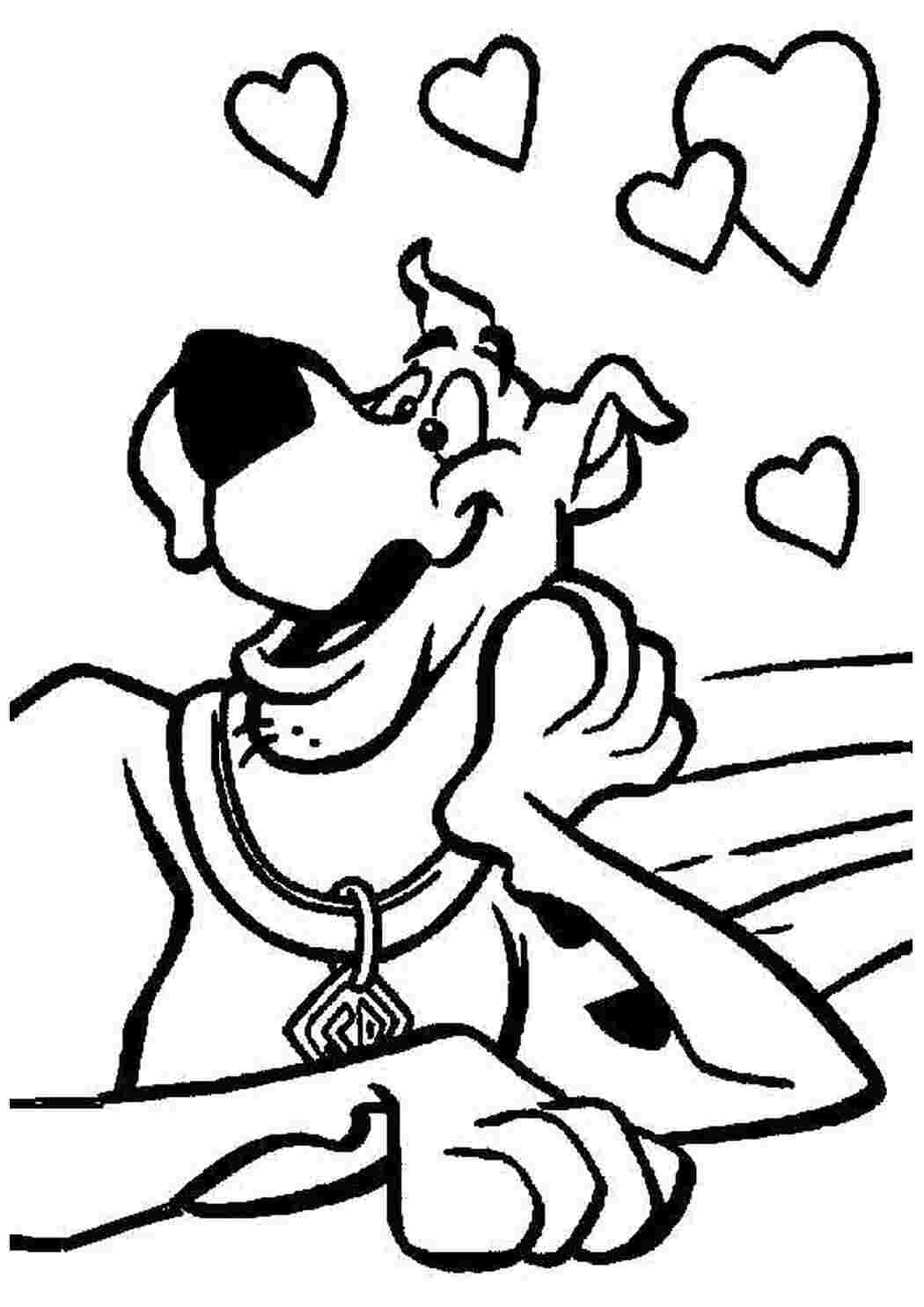 Раскраска Скуби Ду 