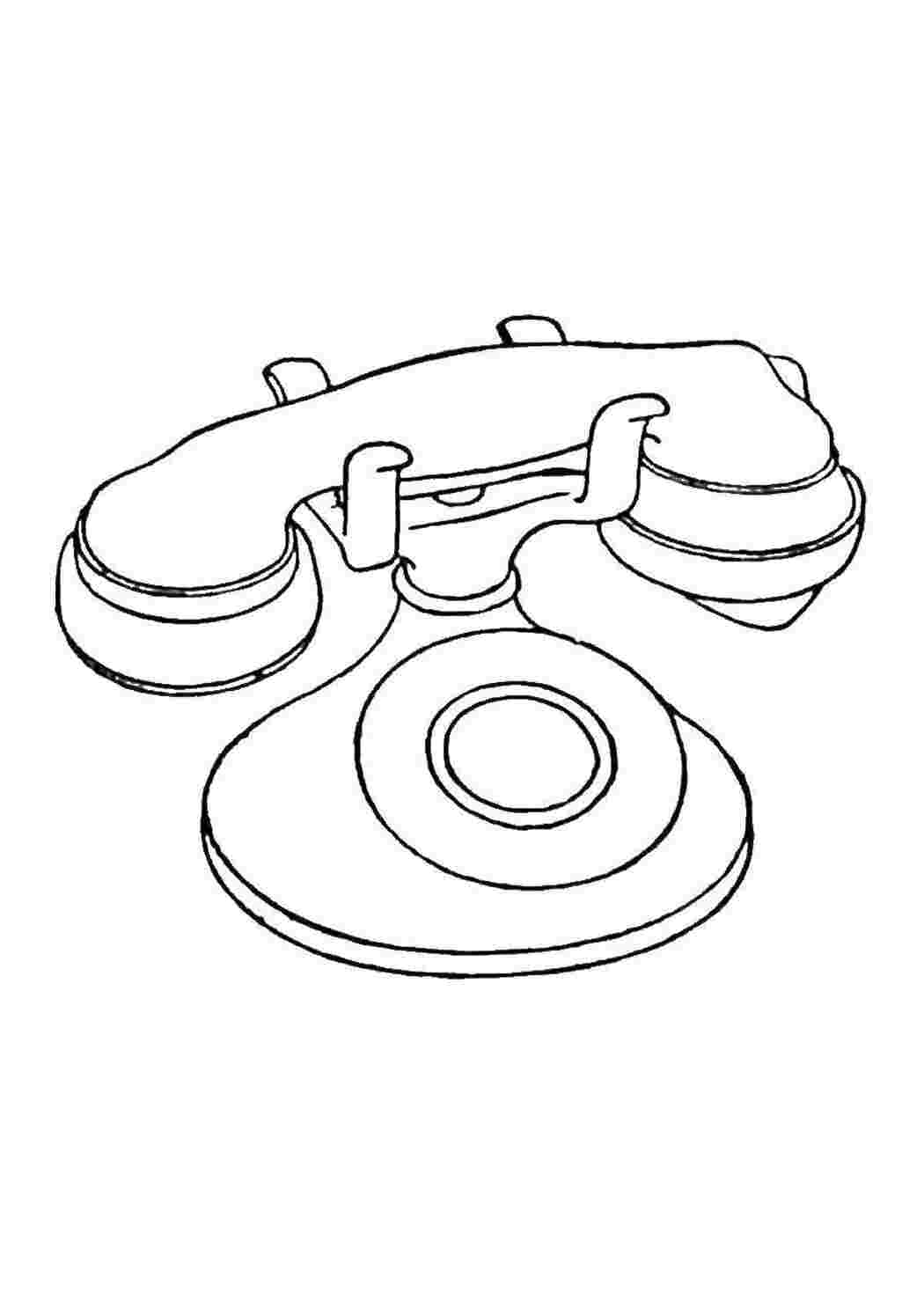 Раскраска Телефон