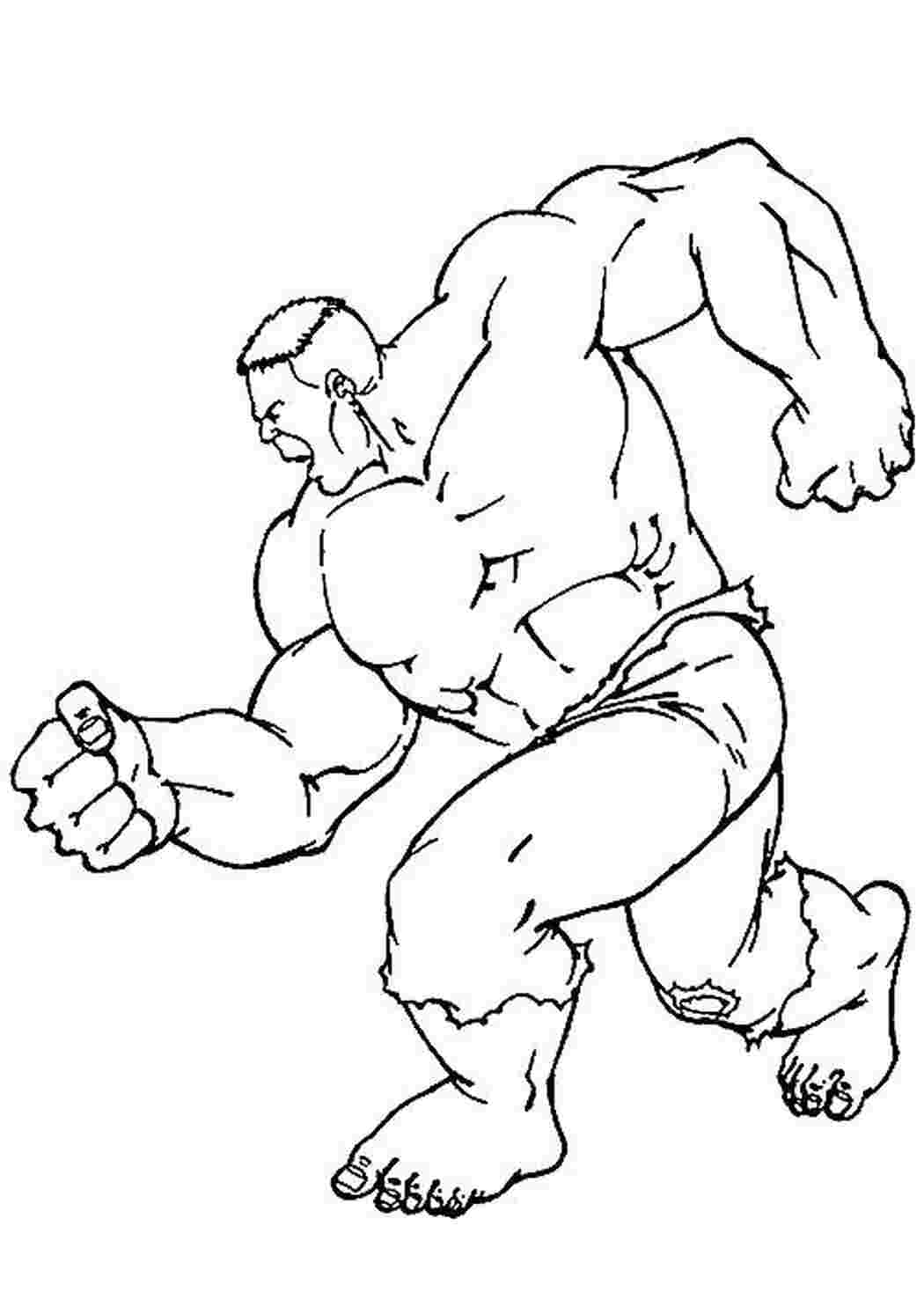 Раскраска Бегущий Халк