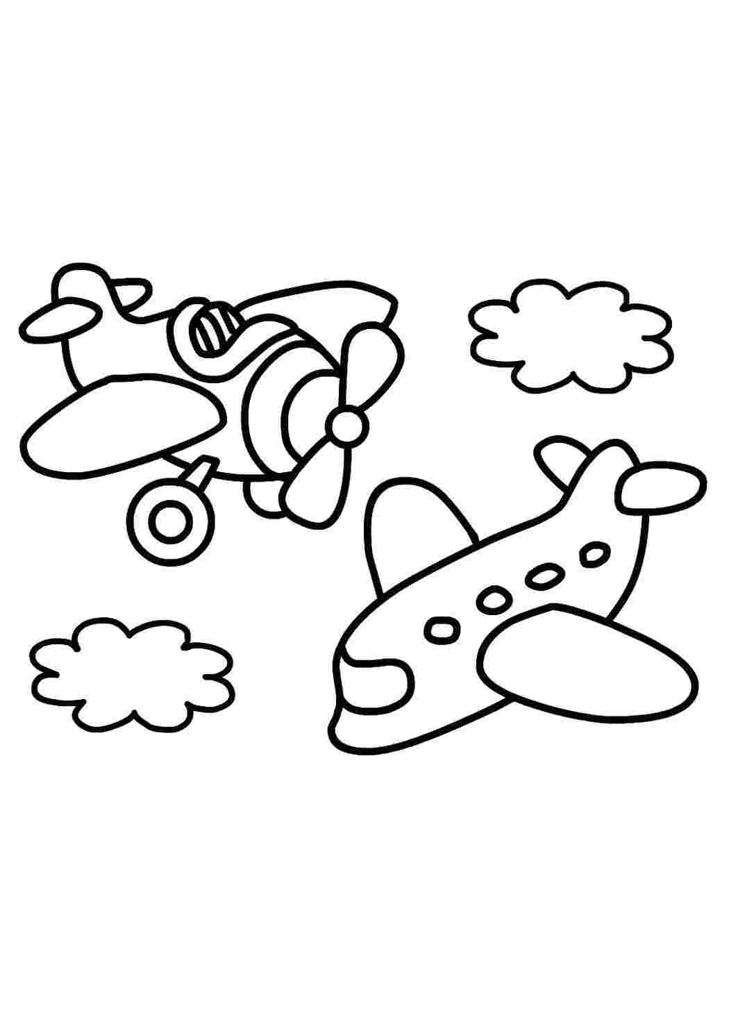Раскраска Самолетики