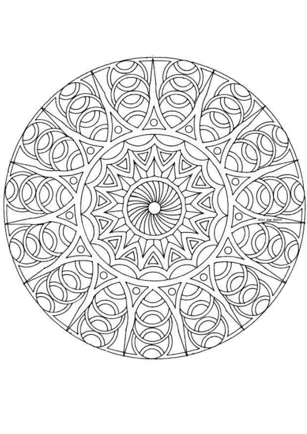 Раскраска Мандалы для раскрашивания