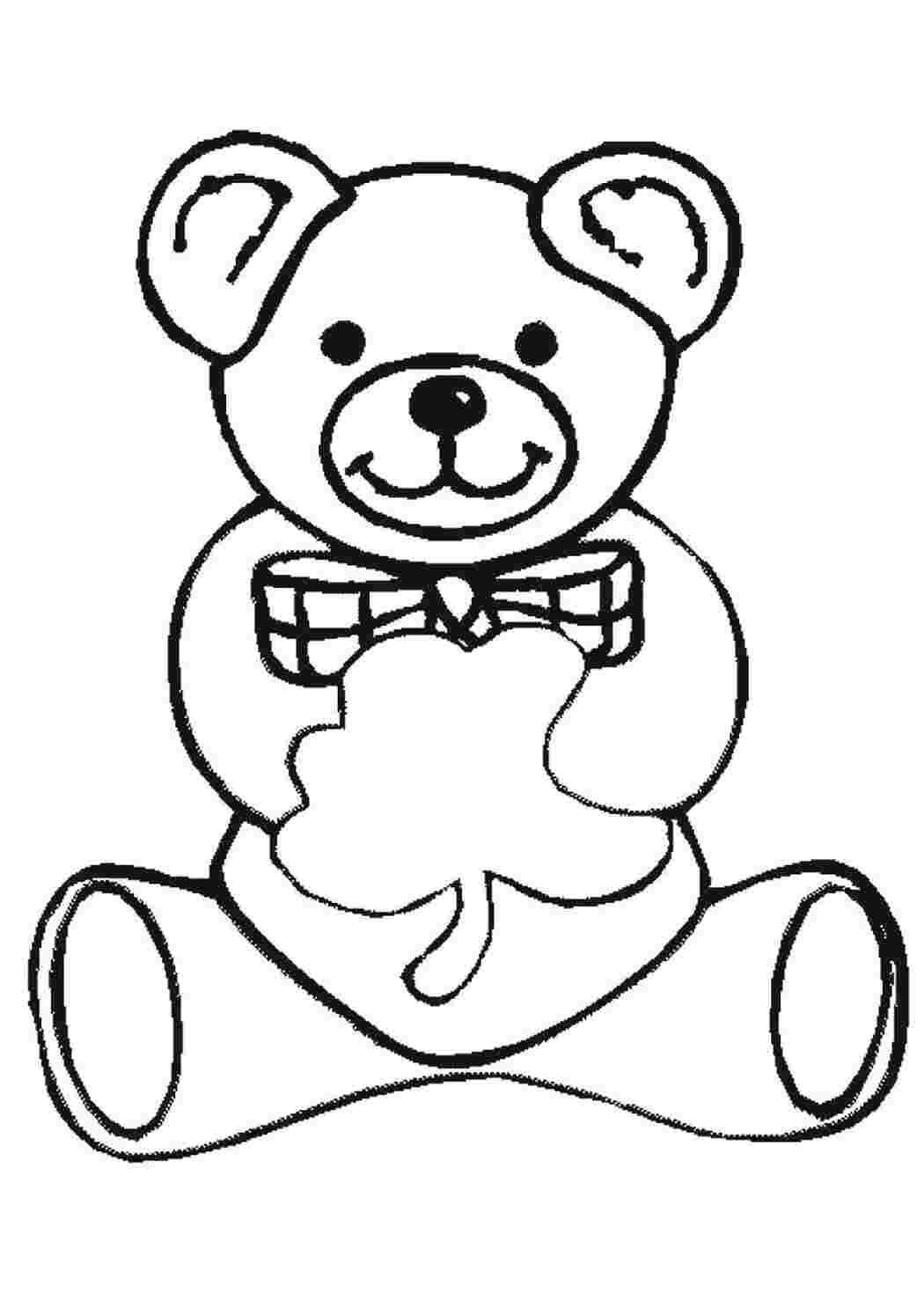 Раскраска Тедди